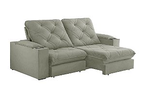 SOFA RETR CUIABA 250CM VEL CAPPUCINNO/335 - EST TEIXEIRA