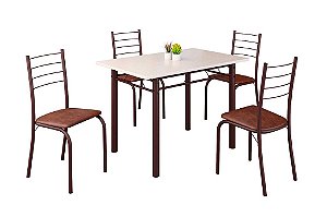 CJ MESA MC.5420 RIO 100X60 MARROM-PEDRA OFF-TEC92 - M TEIXE