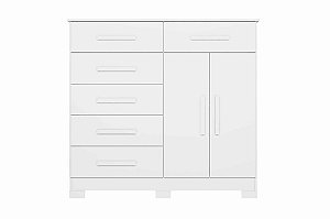 COMODA XANGAI 6GAV 2PTS BRANCO - ALBATROZ