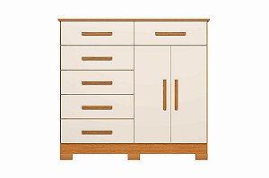 COMODA XANGAI 6GAV 2PTS CINAM/OFF - ALBATROZ