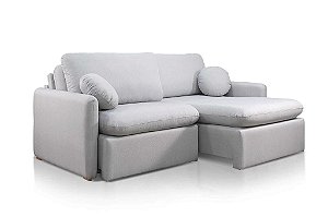 SOFA RETR OSLO S/ CX 220 LINHO CINZA/566 - JC ESTOF