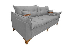 SOFA FIXO SF.3090 CRETA 200CM LINHO CINZA/26 - BOARETO