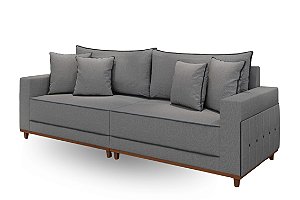 SOFA LIVING SF.6510 MONTE CLARO 216 LIN CINZA 2114 - LUFER