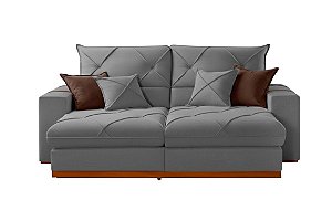 SOFA RETR SF.7070 GRAN BELLO 250 LIN CINZA/27 - IMPERIO