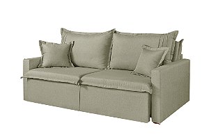 SOFA RETR AUSTRIA 180CM LIN BEGE/24 - BOARETO