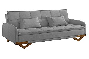 SOFA CAMA CANNES LIN CINZA/2501 - LUXURY