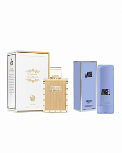 Combo The Kingdom Eau de Parfum Lattafa 100ml + Angel Hidratante Isabelle - 200ml - Masculino