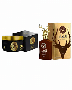 Combo Al Noble Wazeer Eau de Parfum Lattafa - 100ml + Pasta Asad Isabelle La Belle - 200g