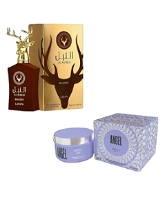 Combo Al Noble Wazeer Eau de Parfum Lattafa - 100ml + Combo Pasta Angel Isabelle Extra Concentrada - 200g
