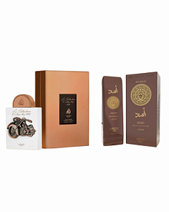 Combo La Collection D Antiquites Pride 1910 Lattafa Eau de Parfum - 100ml + Hidratante Asad Bourbon Isabelle La Belle - 200g - Masculino
