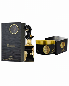 Combo His Confession Lattafa Eau de Parfum - 100ml + Pasta Asad Extra Concentrada Isabelle La Belle - 200g - Masculino