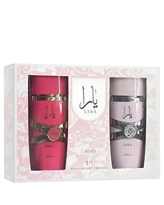 Kit Yara + Yara Candy Eau de Parfum Lattafa - 100ml cada - Feminino