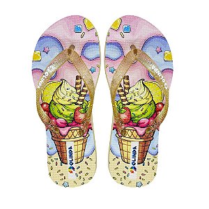 Chinelo Feminino Kids Sorvete - Olinda