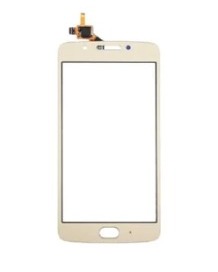 Vidro Frontal Motorola G5 Com Touch Dourado - Com Cola Oca