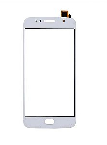 Vidro Frontal Motorola G5S Com Touch Prata - Sem Cola Oca