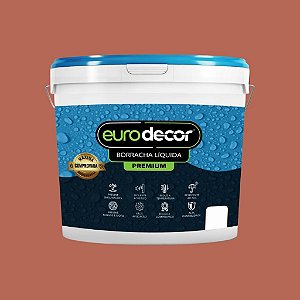 Tinta Borracha Liquida Premium Vermelho Telha 4kg Euro Decor
