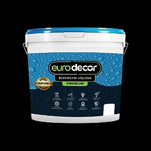 Tinta Borracha Liquida Premium Preta 4kg Euro Decor