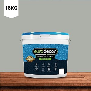 Tinta Borracha Liquida Premium Cinza Crômio 18kg Euro Decor