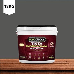 Tinta Emborrachada Fosca Grafite 18kg Euro Decor