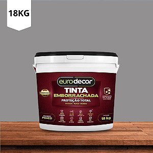 Tinta Emborrachada Fosca Cinza Platina 18kg Euro Decor