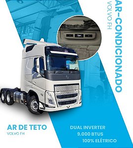 Ar Condicionado de Teto Dual Inverter 9.000 BTUs para Volvo FH Robocop