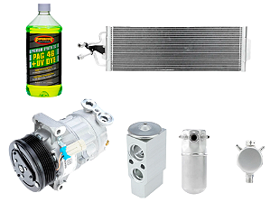 Kit Completo de Troca de Compressor para Gm S10 ( Condensador pequeno ) Modelos 2000 a 2011