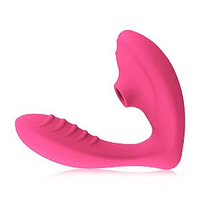 Vibrador Ponto G Sugador de Clitóris c/ 10 Tipos de Vibração e Sucção RECAR