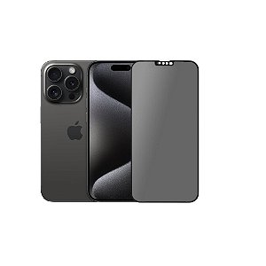 Pelicula 3D Vidro Privacidade Para iPhone 15 Pro