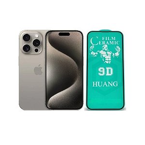 Película Cerâmica 3D Para iPhone 15 Pro