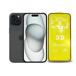 Película Cerâmica Fosca Para iPhone 15 Plus