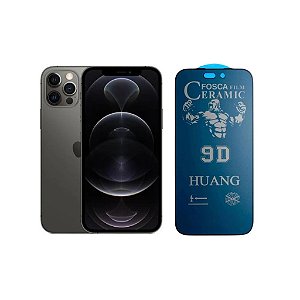 Película Cerâmica Fosca Privacidade Para iPhone 12 Pro Max