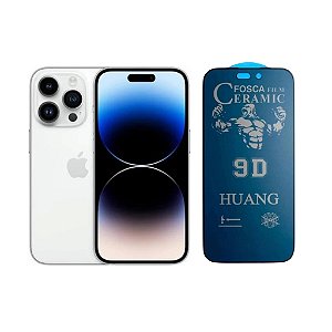 Película Cerâmica Fosca Privacidade Para iPhone 14 Pro Max