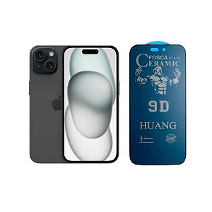 Película Cerâmica Fosca Privacidade Para iPhone 15 Plus