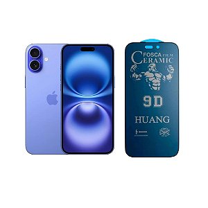 Película Cerâmica Fosca Privacidade Para iPhone 16 Plus