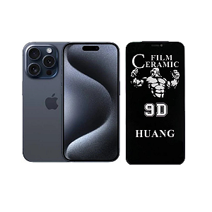 Película Cerâmica Privacidade Para iPhone 15 Pro Max