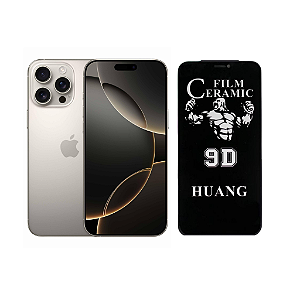 Película Cerâmica Privacidade Para iPhone 16 Pro