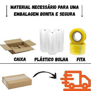 Kit Embalagem (Caixa) - Caixa + Bolha + Fita