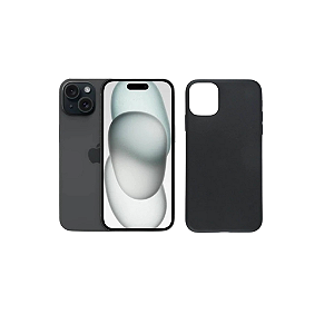 Capa Case Para iPhone 15 Plus Preta