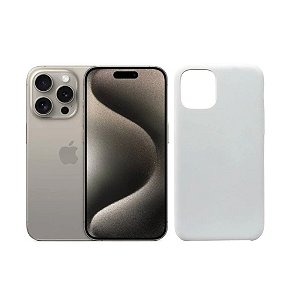 Capa Case Para iPhone 15 Pro Branca