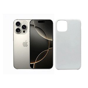 Capa Case Para iPhone 16 Pro Branca