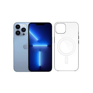 Capa Transparente MagSafe Para iPhone 13 Pro Carregamento Por Indução