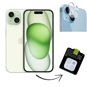 Película de Proteção Para Câmera do iPhone 15