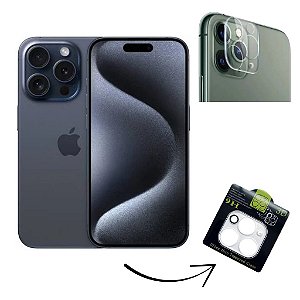 Película de Proteção Para Câmera do iPhone 15 Pro