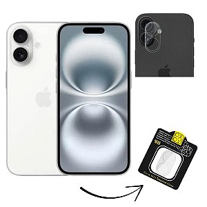 Película de Proteção Para Câmera do iPhone 16 Plus