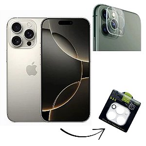Película de Proteção Para Câmera do iPhone 16 Pro