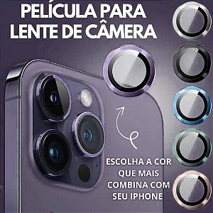 Película de Proteção Para a Câmera do iPhone 14 / 14 Plus / 15 / 15 Plus