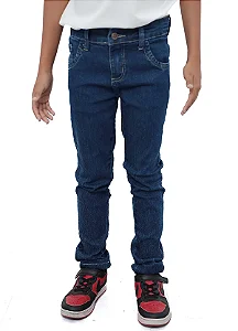 Calça Jeans Skinny Juvenil Masculina com Elastano Premium MMS Store