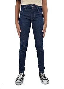 Calça Skinny Jeans Feminina Juvenil Bordado Coração MMS Store