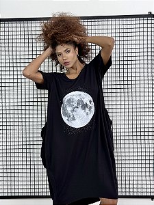 Vestido Londres Lua Cheia - PRETO