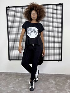 Blusa Mullet Lua Cheia - PRETO